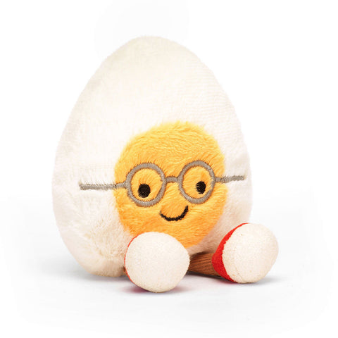 Jellycat 戴眼鏡熟蛋公仔