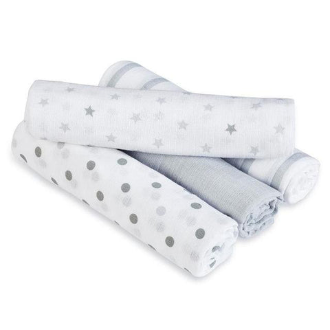 Aden Anais 香港限定優惠 Swaddle Plus Dove 4 Pack